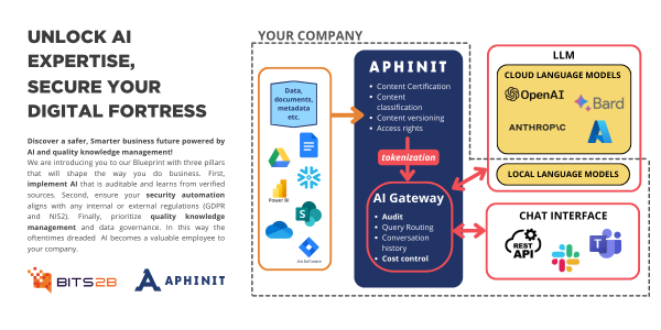 Diagram of using AI with the tool Aphinit